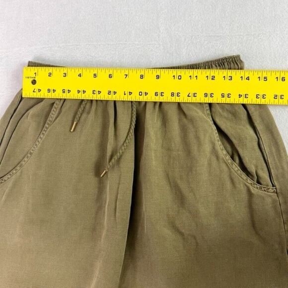 By anthropologie Pant Women Small Green Drawstring Elastic Atleisure Lightweight - Picture 7 of 16